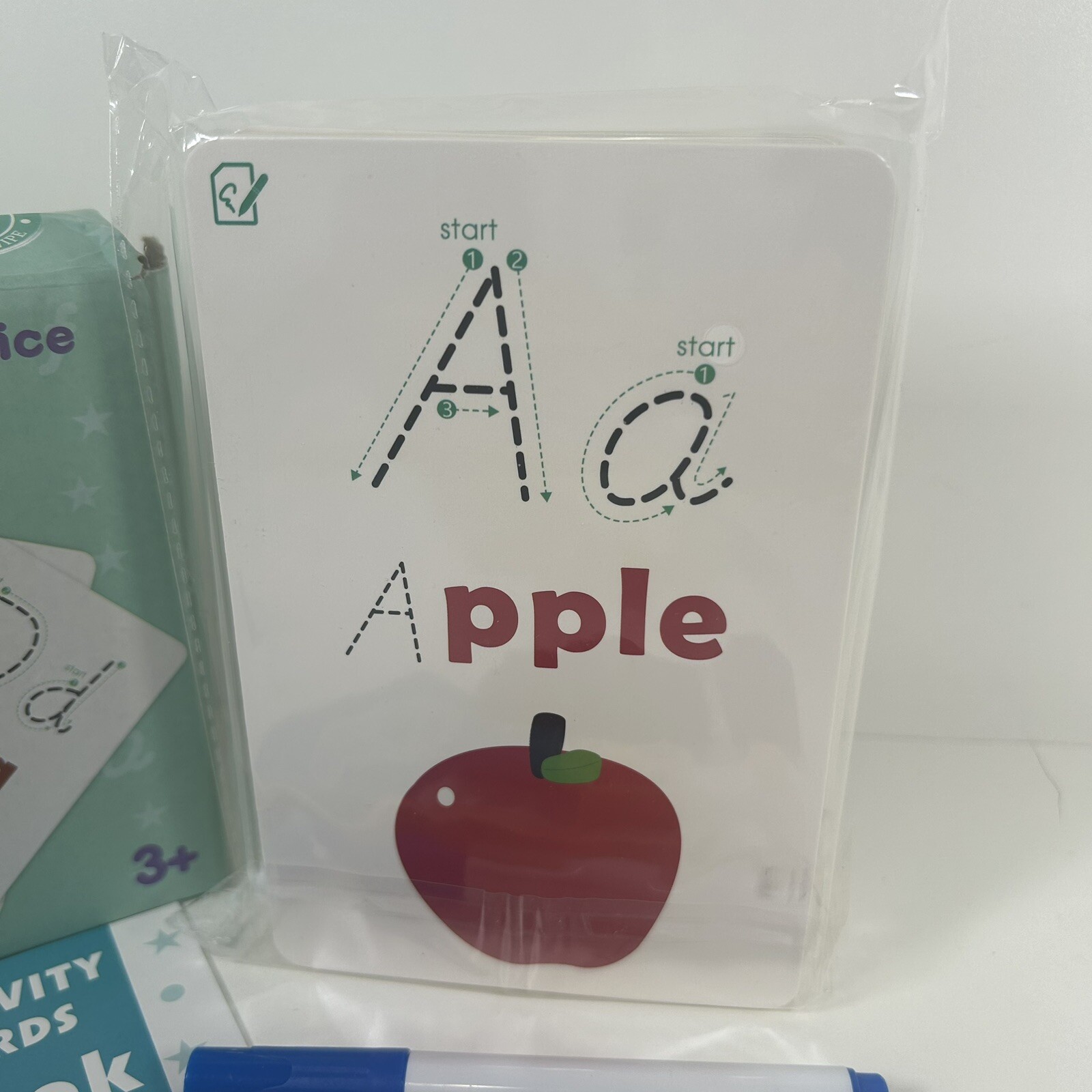 New-Open Box Toy Life Reusable Writing Practice Alphabet Cards Exercise Book