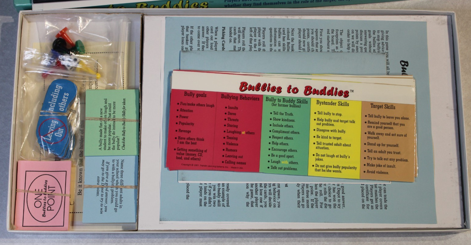 Homeschool Franklin Learning System Bullies to Buddies Interactive Board Game
