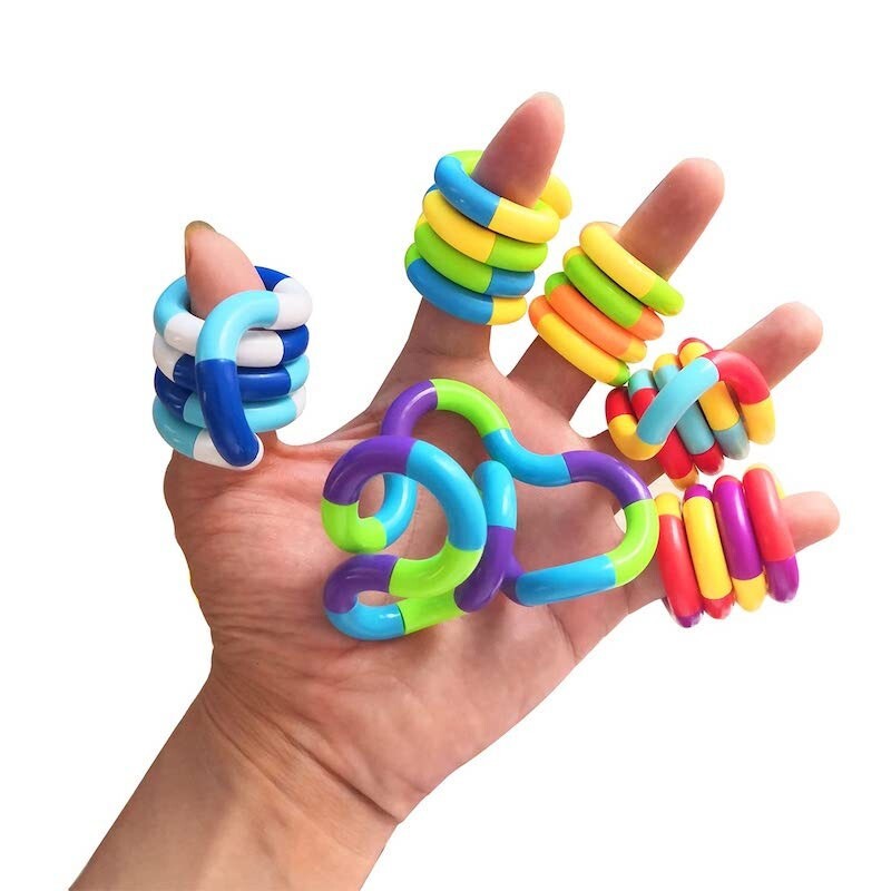 Genuine Tangle Classic Junior Highly Tactile Fidget Stress Kids Toy ASD Hand Toy