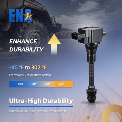 ENA Set of 4 Ignition Coil Pack 1.8 Compatible with Nissan 2002 2003 2004 2005