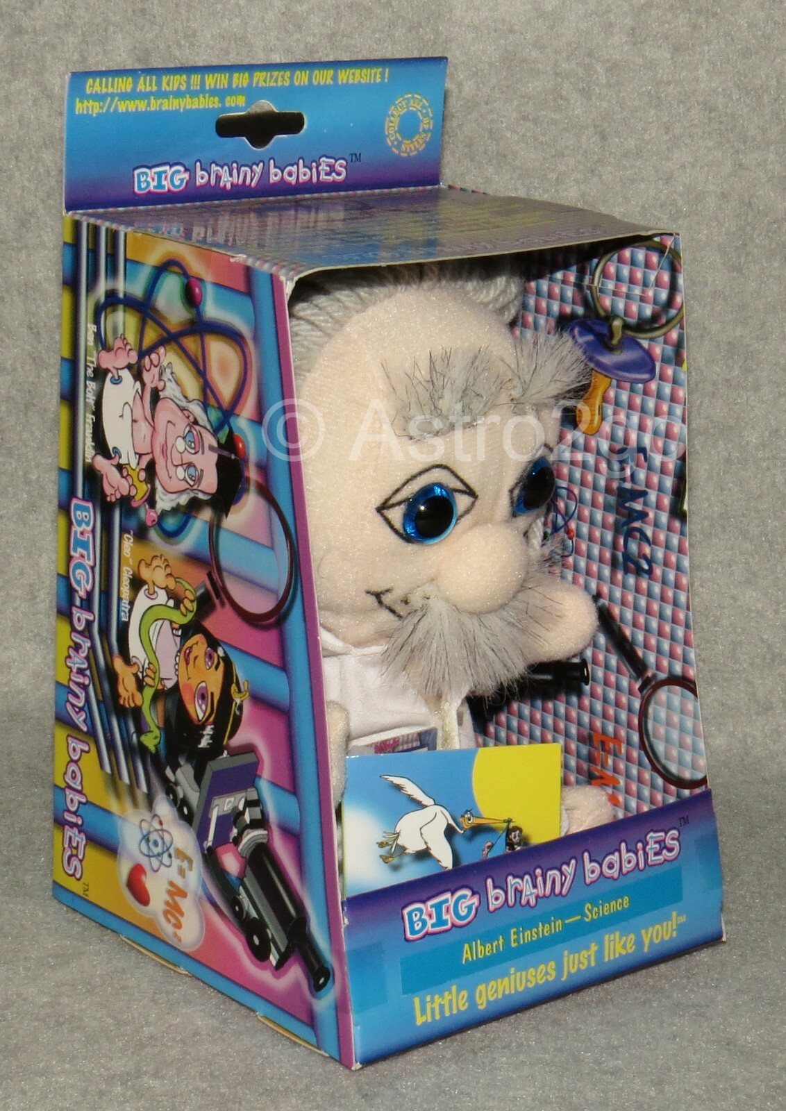 BIG BRAINY BABIES-ALBERT EINSTEIN-Stuffed Plush Little Genius Dolls Science NEW!