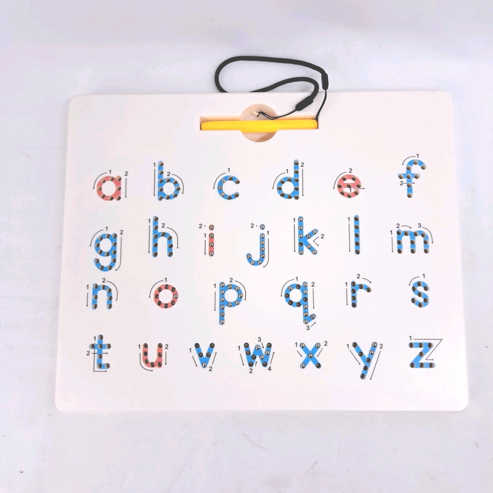 A To Z Magnatab Tablet And Magnetic Pen Lower And Upper Case Blue Red