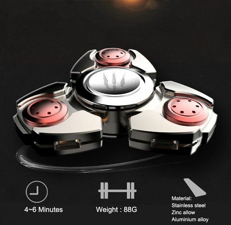 Steel Alloy Fidget Hand Spinner Finger Gyro Toys EDC Focus Stress Reliever