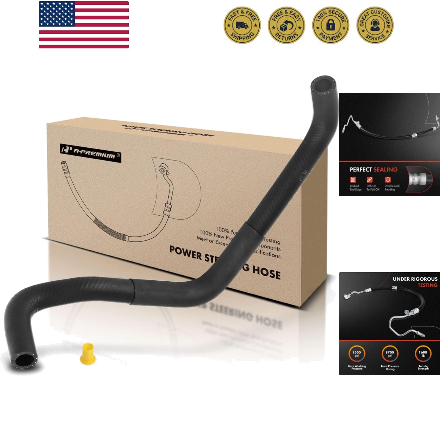 Power Steering Reservoir/Suction Line Hose Assembly Compatible with Mazda CX9…
