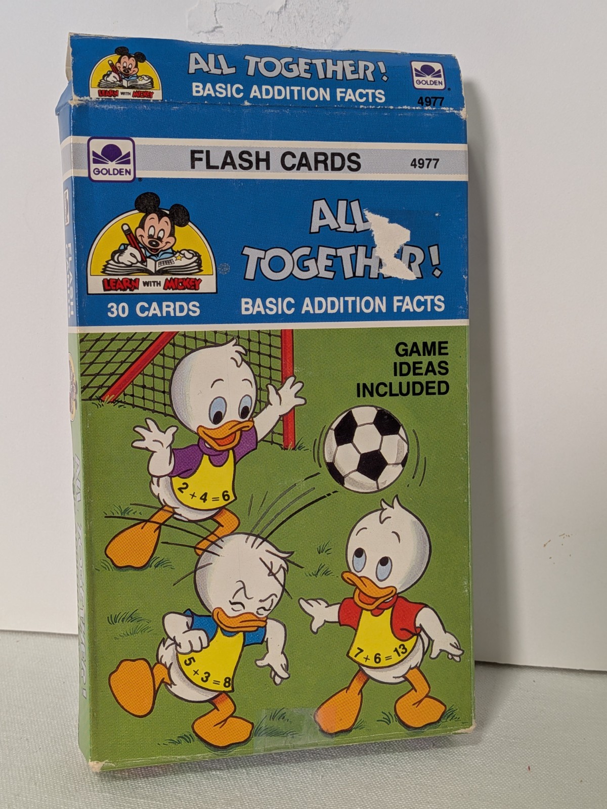 Vintage Disney-Themed Educational Addition and Subtraction Flash Cards by Golden