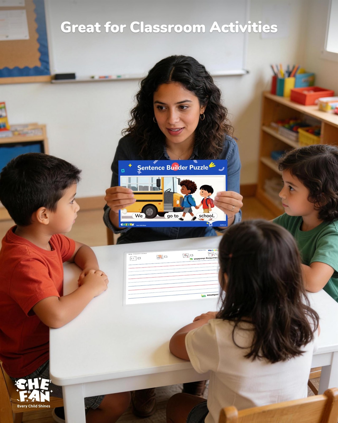 Sentence Building Puzzle for Kids, Reading & Writing Learning Game with Sight…