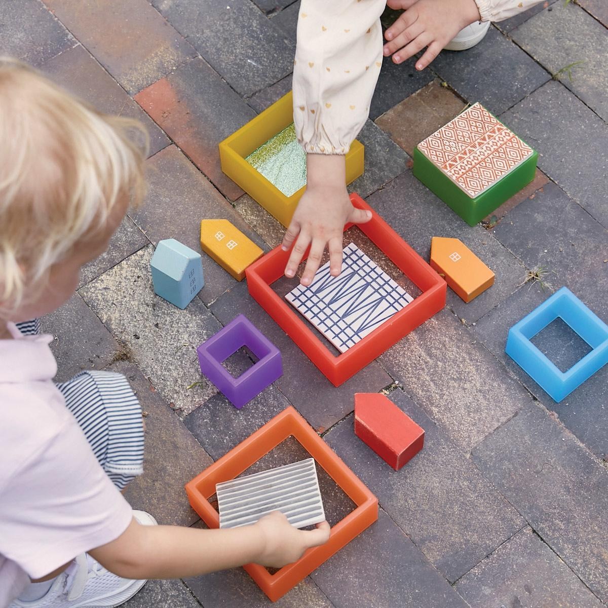 Kaplan Early Learning Discovery Squares – Rainbow – 6 Pieces