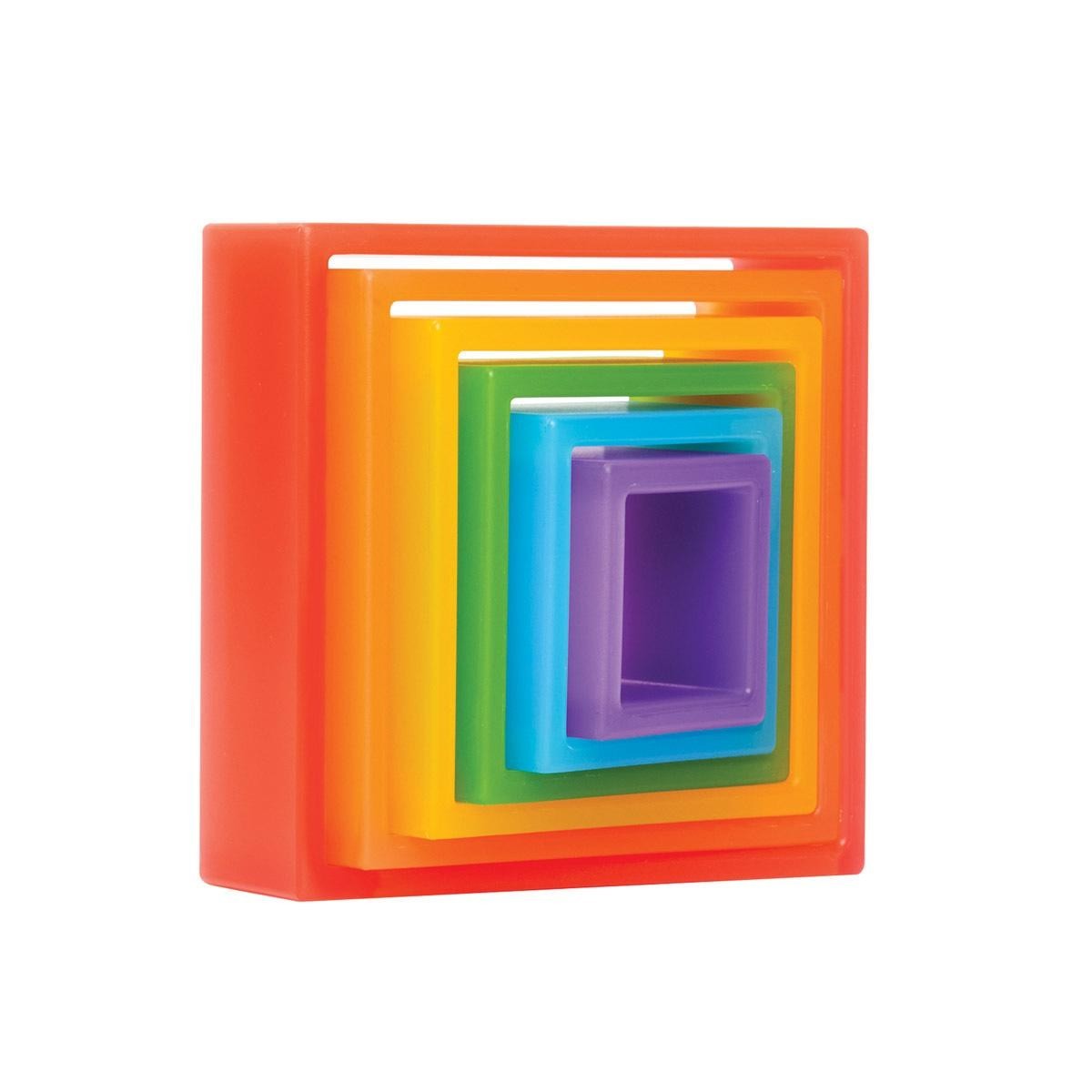 Kaplan Early Learning Discovery Squares – Rainbow – 6 Pieces