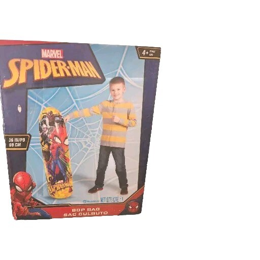 MARVEL Spider-Man Punching bag kid’s Inflatable Bag Kids Playroom workout NIB