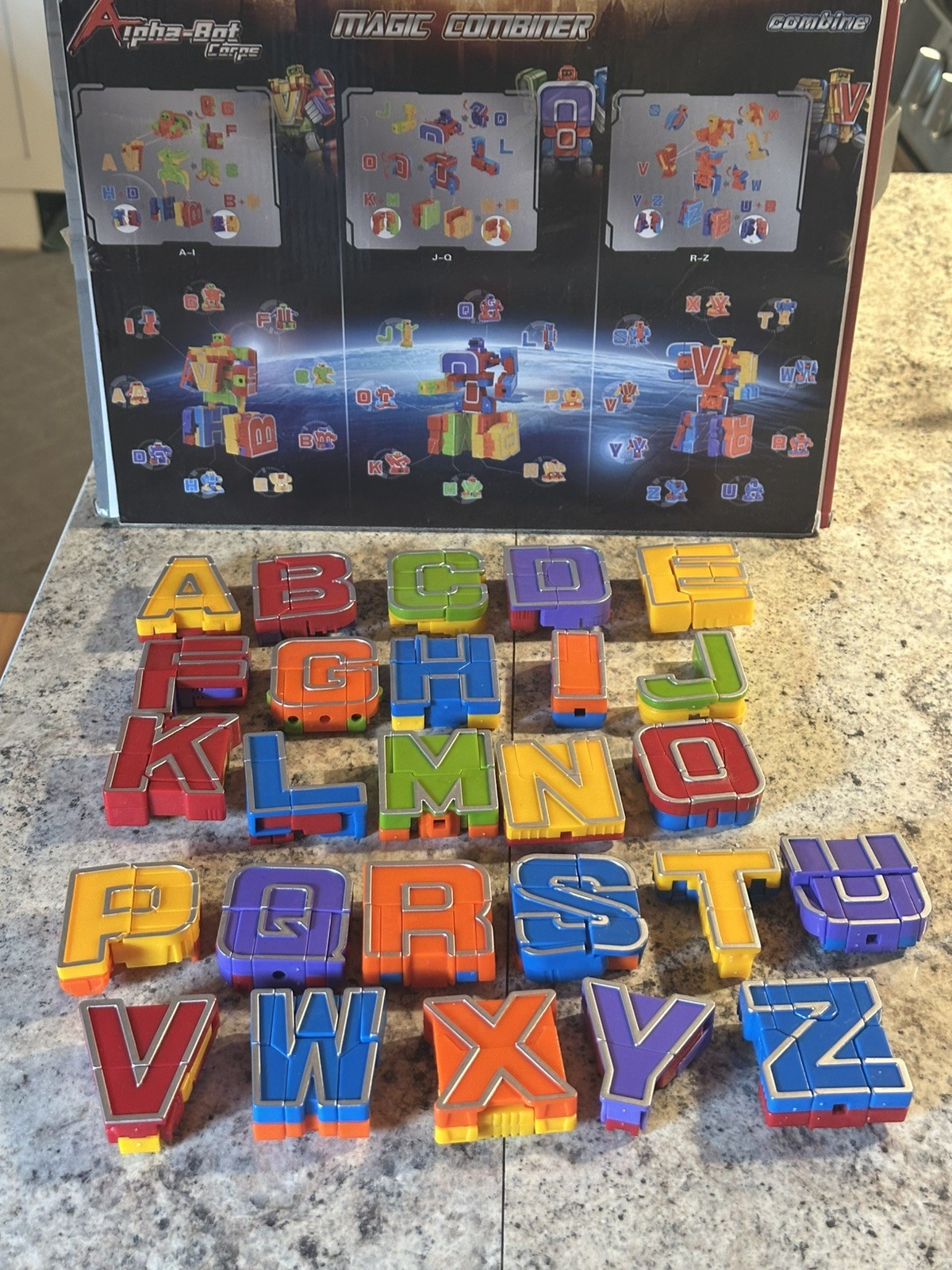 Alpha-Bots 26 Alphabet Transformer Robots Alphabots box for MEGA BOT