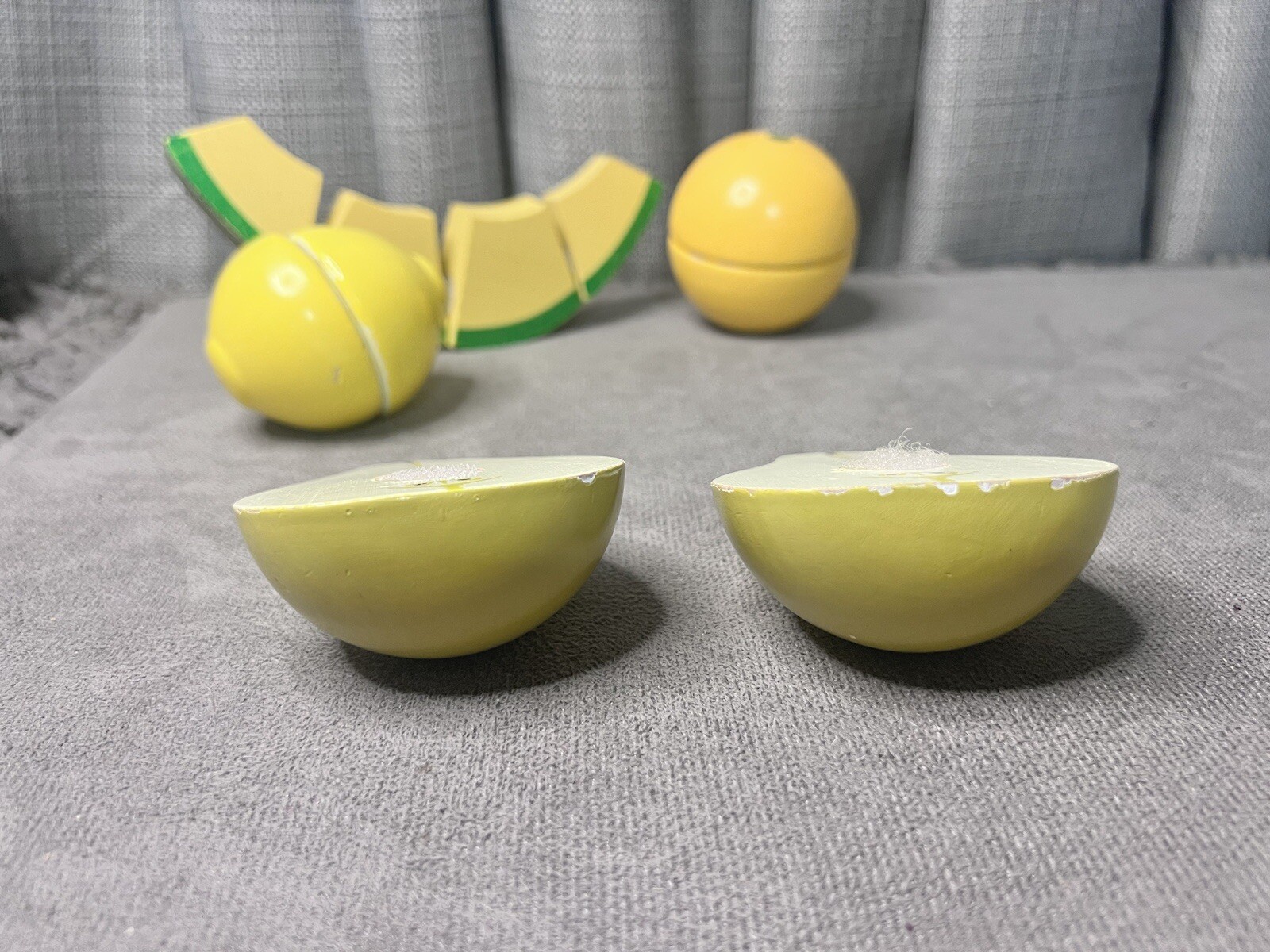 Kids Wooden Kitchen Cutting Fruits Toys Learning Knife Hook Loop Closure Lot