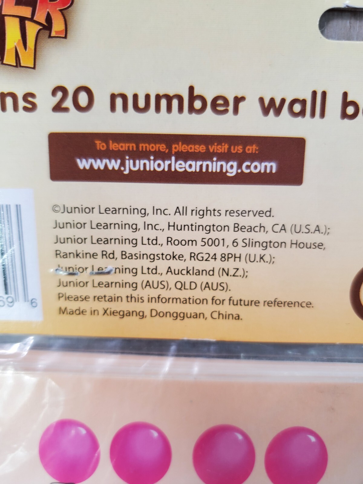 New Junior Learning Wall Border Number Train Educational Educational 20 Numbers
