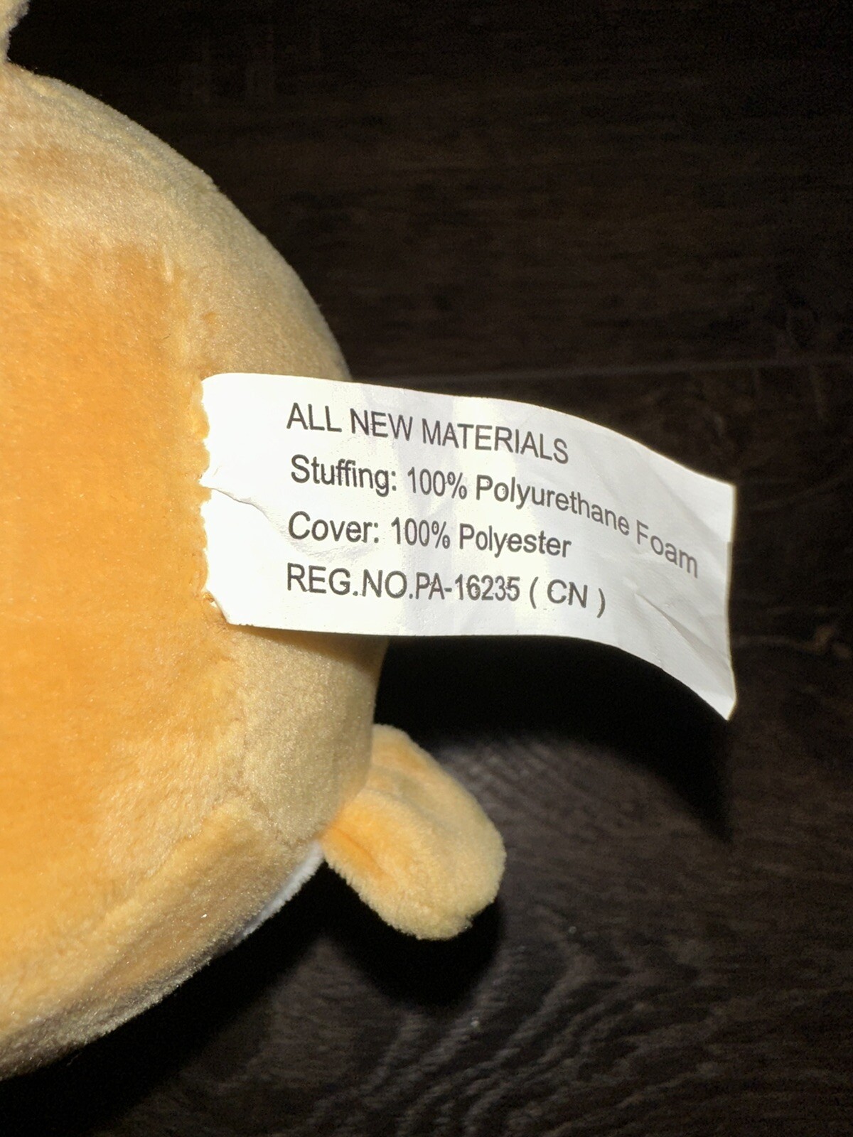 Fluffy Friends Squishy Plush Bear Brown Collectible Stress Ball Toy Keychain New