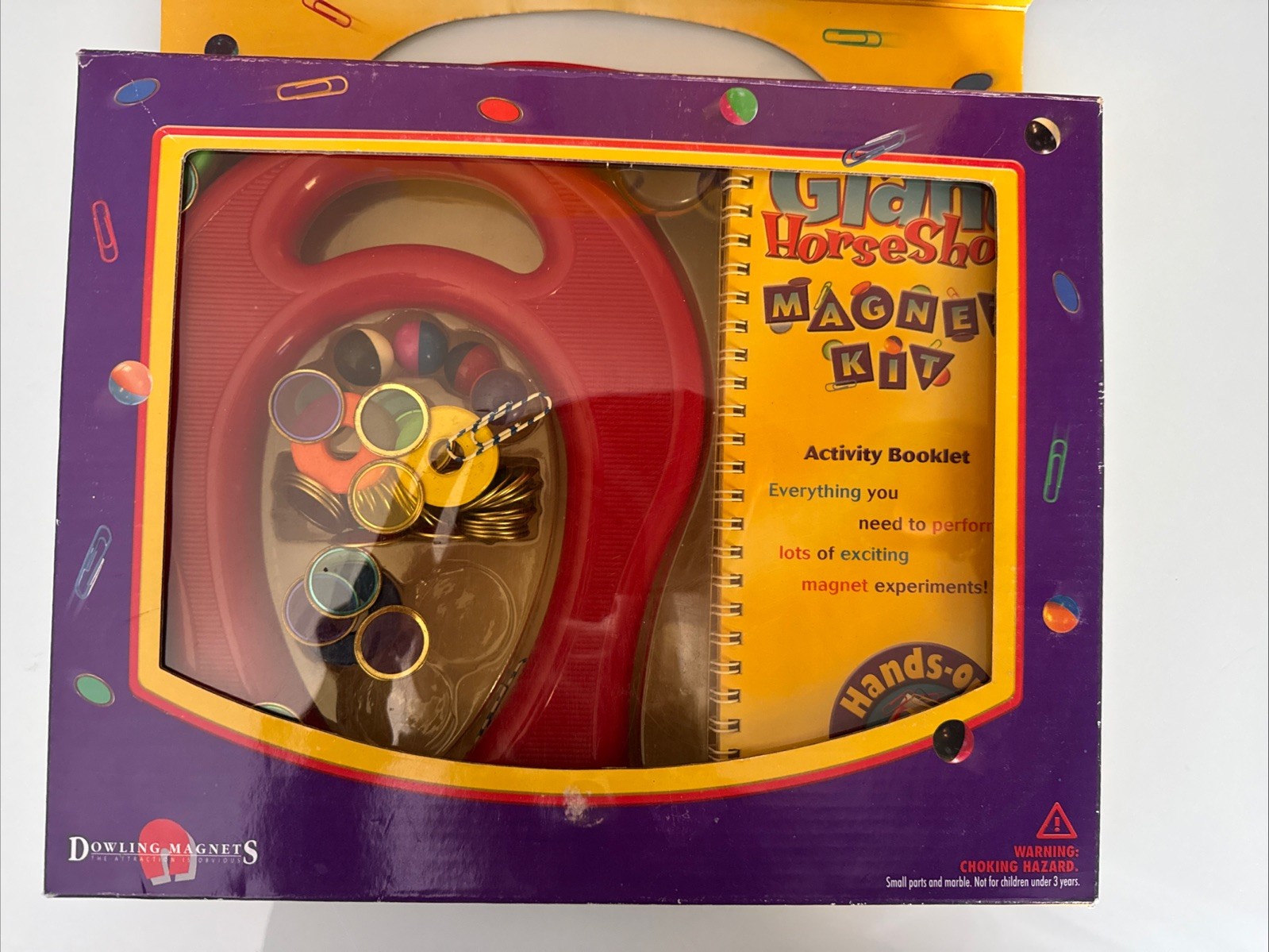 Giant Horseshoe Magnet Kit Dowling Magnets 2004 Complete Science Education Toy