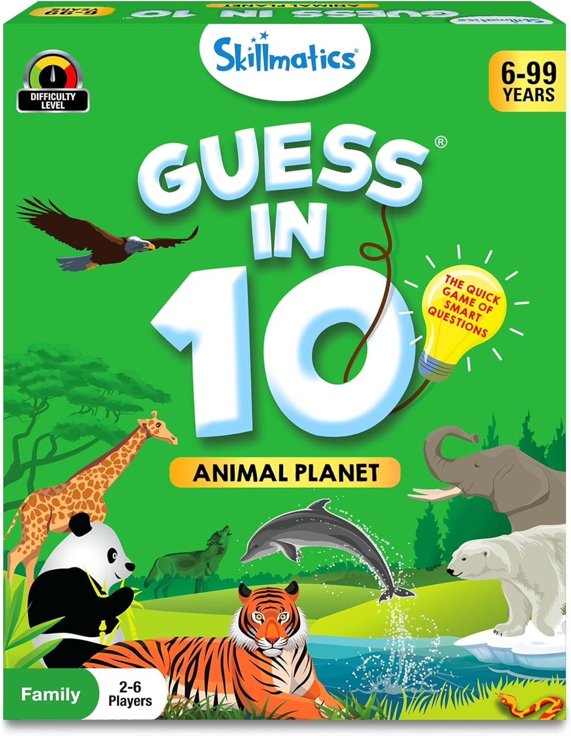 Guess in 10 Card Game Animal Planet Skillmatics – New Sealed-Free Shipping