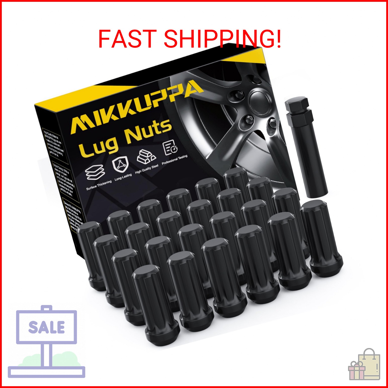 MIKKUPPA 24PCS M14x1.5 Lug Nuts – Replacement for Chevy Silverado 1500 Suburban
