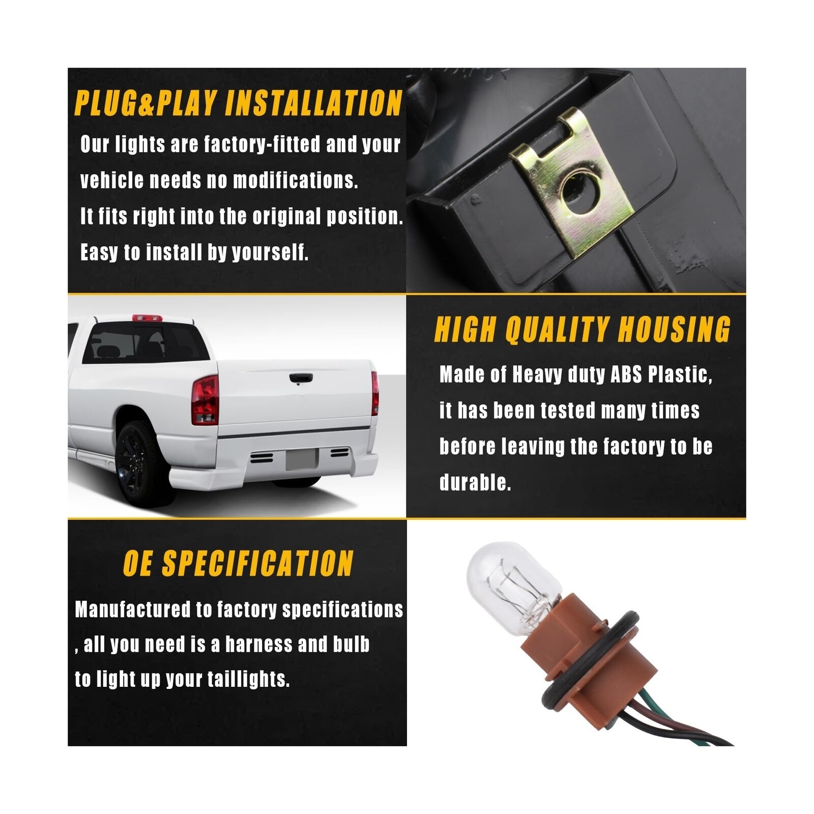 Boine Tail Light Compatible With 2002 2003 2004 2005 2006 Dodge Ram 1500 2500…