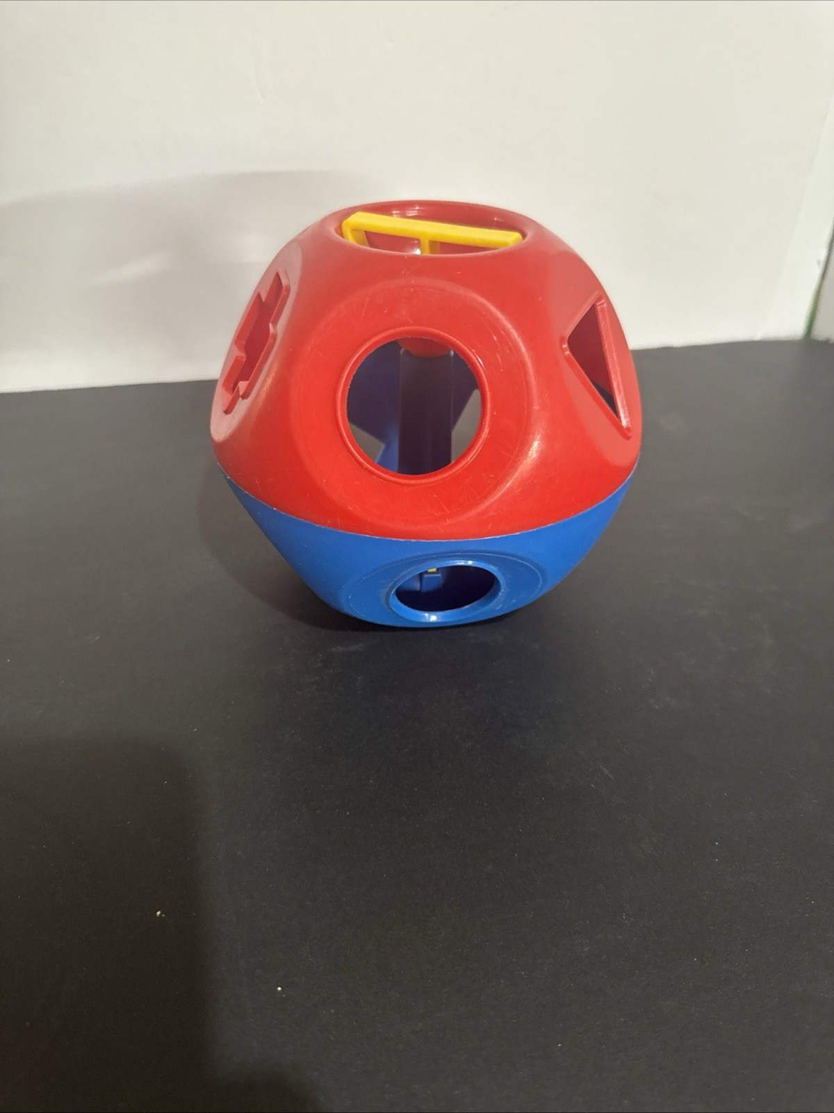 VTG Blue Red Tupperware Shape O Ball Numbers Sorter Tupperkids Kid Toy BALL only