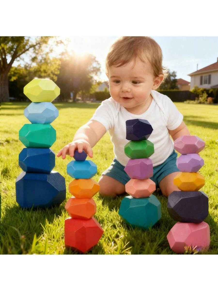 20 Piece Stacking Stones Balancing Montessori Toys