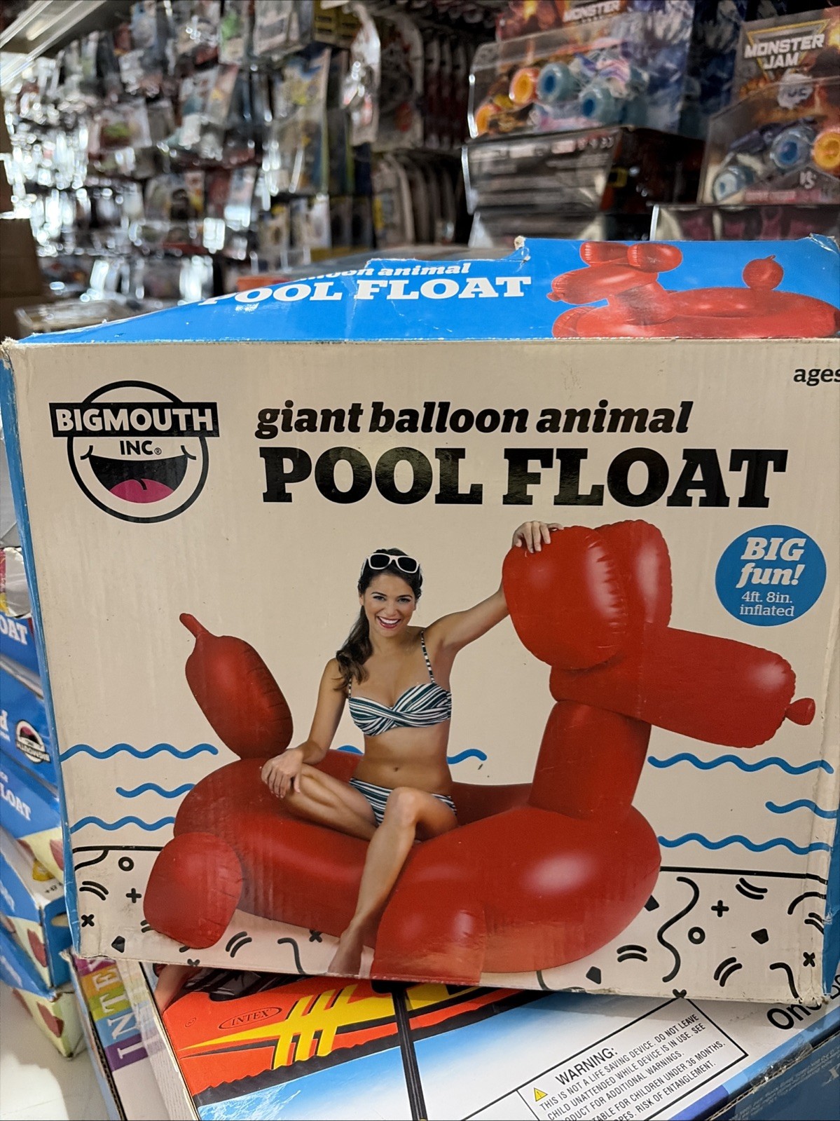 BigMouth Inc. Giant Balloon Animal Pool Float, Over 4′ Wide, Fun Inflatable