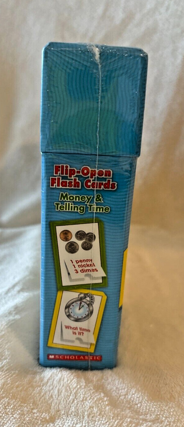 Scholastic Flip Open Flash Cards Money & Telling Time