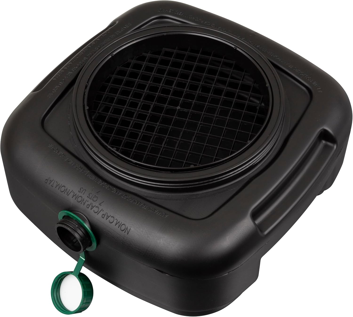 Heavy Duty 7.3 Quart Oil Drain Pan W/ Lid & Filter Drain Screen Pour Spout