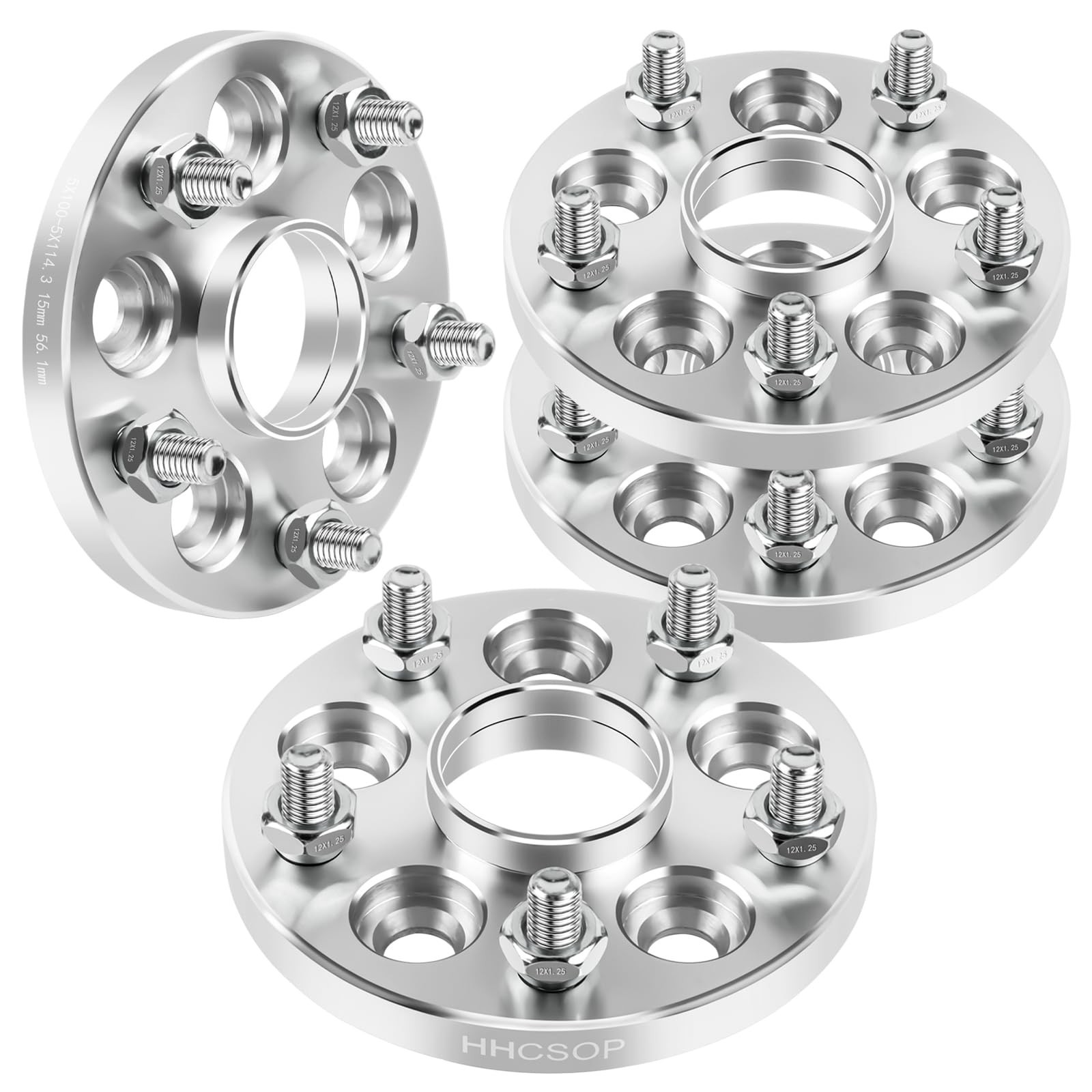 5×100 to 5×114.3 Forged Wheel Spacer 15mm for Subaru Impreza BRZ Baja Foreste…