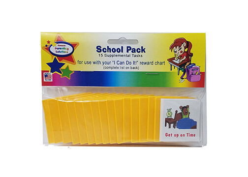 I Can Do It reward chart Supplemental School Pack, 15 tasks=easier school days!