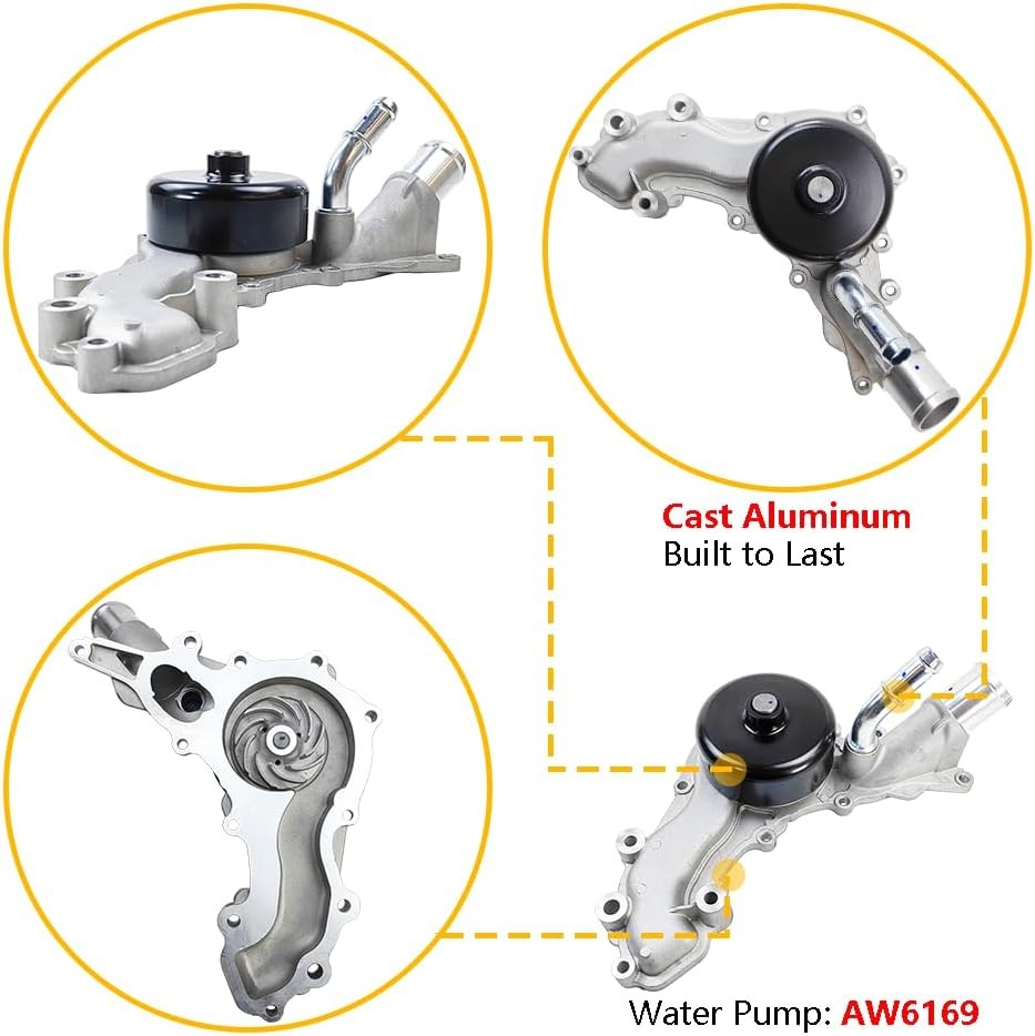 AW6169 Water Pump w/Gasket | Fit for Chrysler 200 300 Town&Country, Dodge Avenge