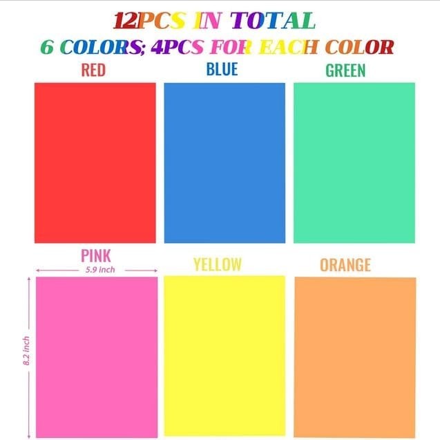 12 Pieces Colored Overlays Dyslexia Reading Strips, Dyslexia Tools for Kids, …