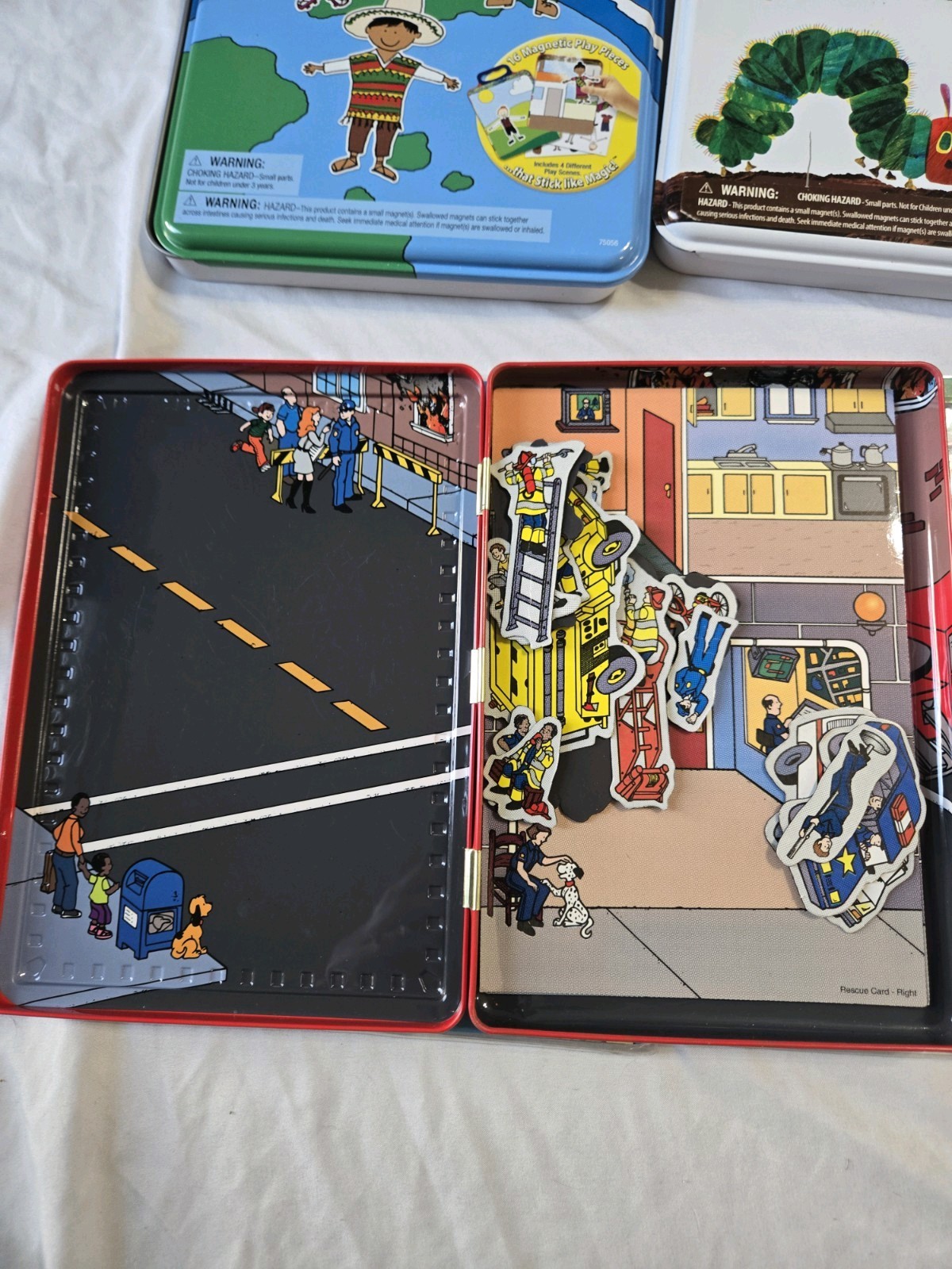 Lot Of 11 Magnetic Adventues Creations Scene Books Classroom OT Teacher Dolls