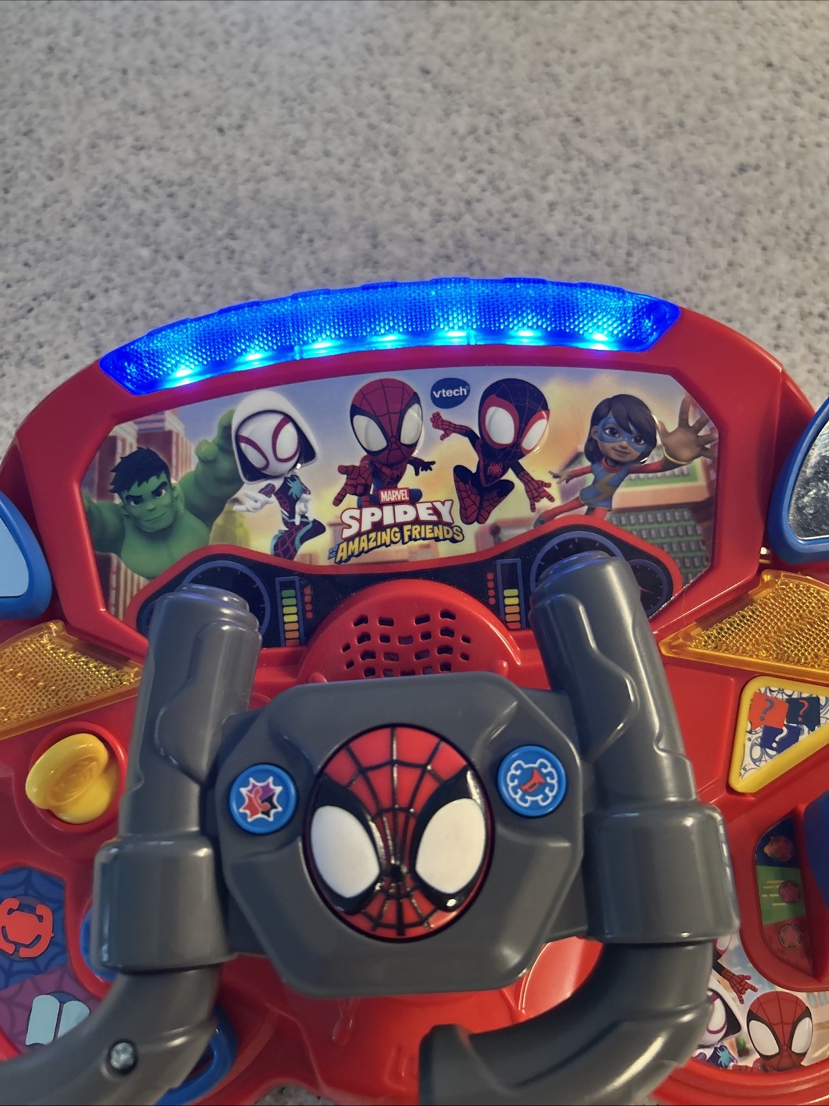 VTech Spidey & His Amazing Friends 2-in-1 Interactive Driver Educational Toy,