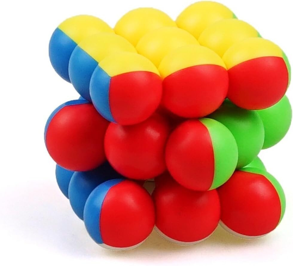 cuberspeed YJ 3 x 3 Ball Cube Beads 3 x 3 x 3 Magic Cube Puzzle Stickerless From