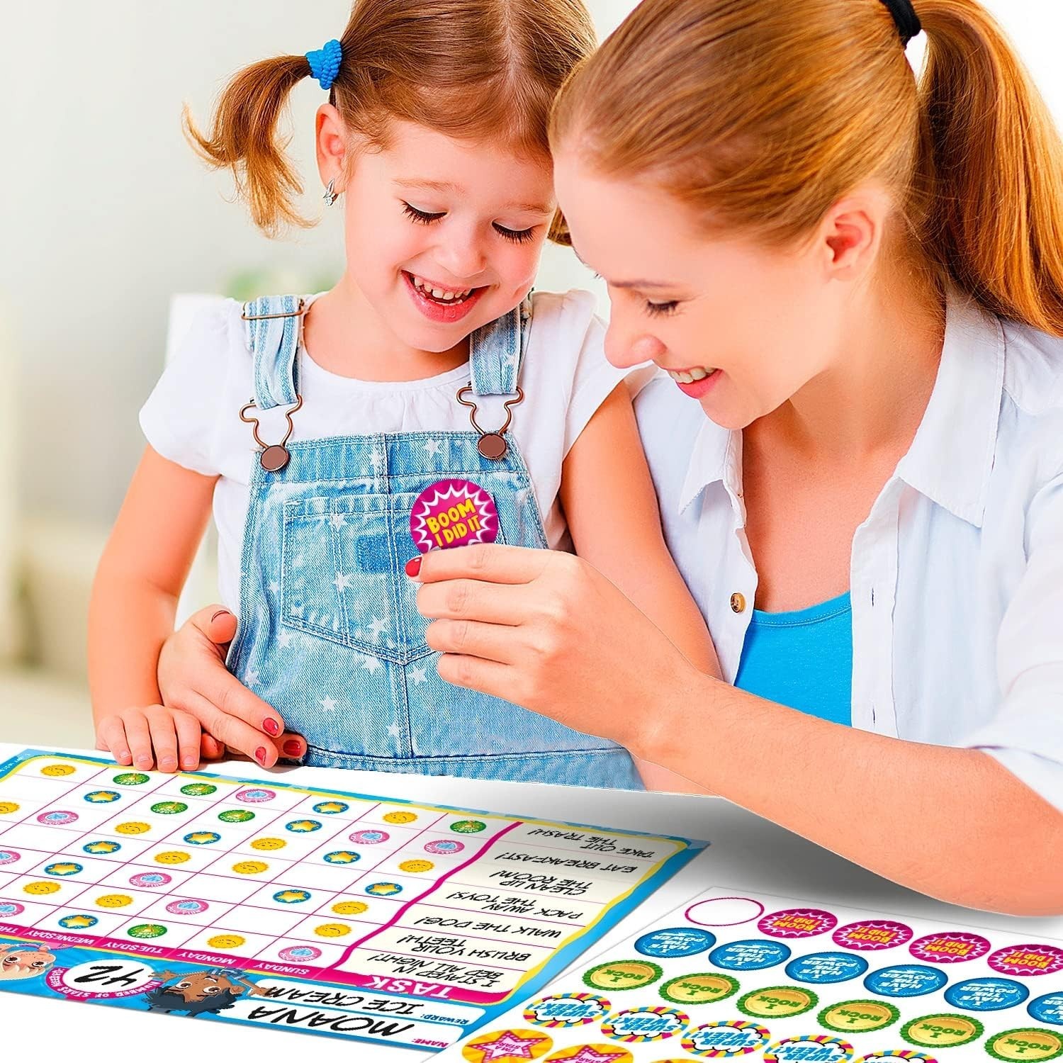 Reward Chart for Kids,Magnetic Behavior Chore Chart for Kids at Home,26 Black…