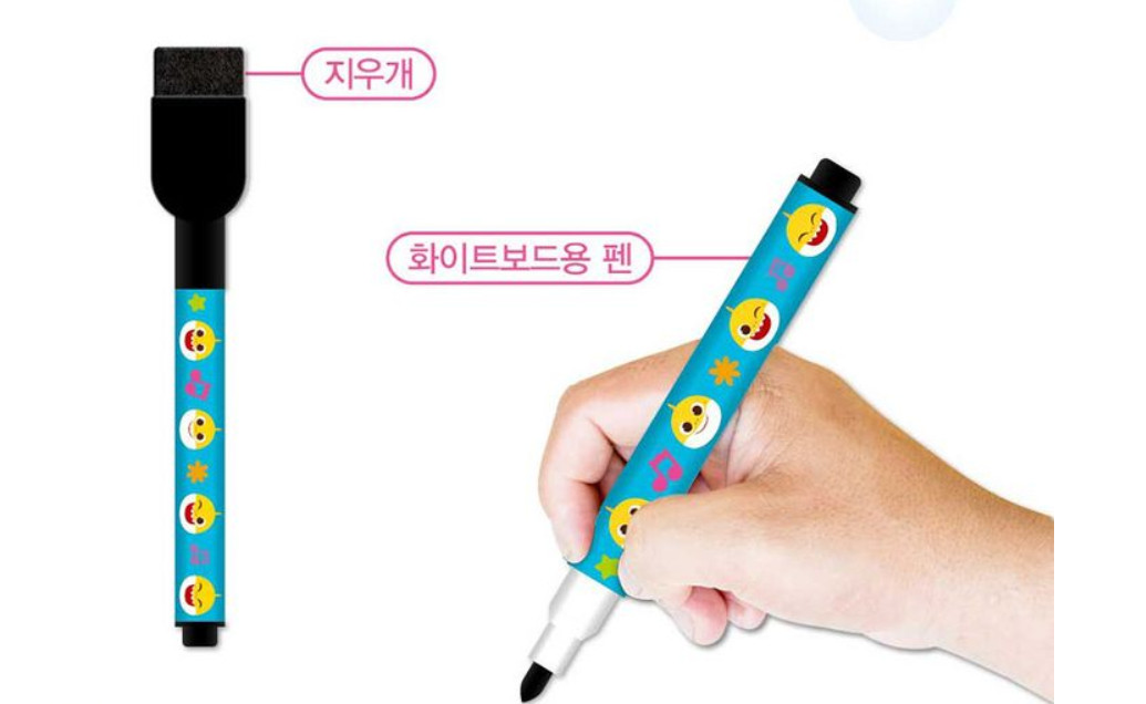 [Pinkfong] Baby Shark Write & Erase Workbook Reusable Number