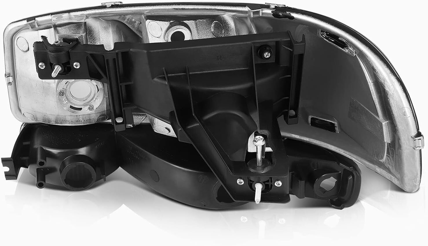 99-06 GMC Sierra 1500 2500 3500 HD Yukon Headlight Assembly Black Housing Pair