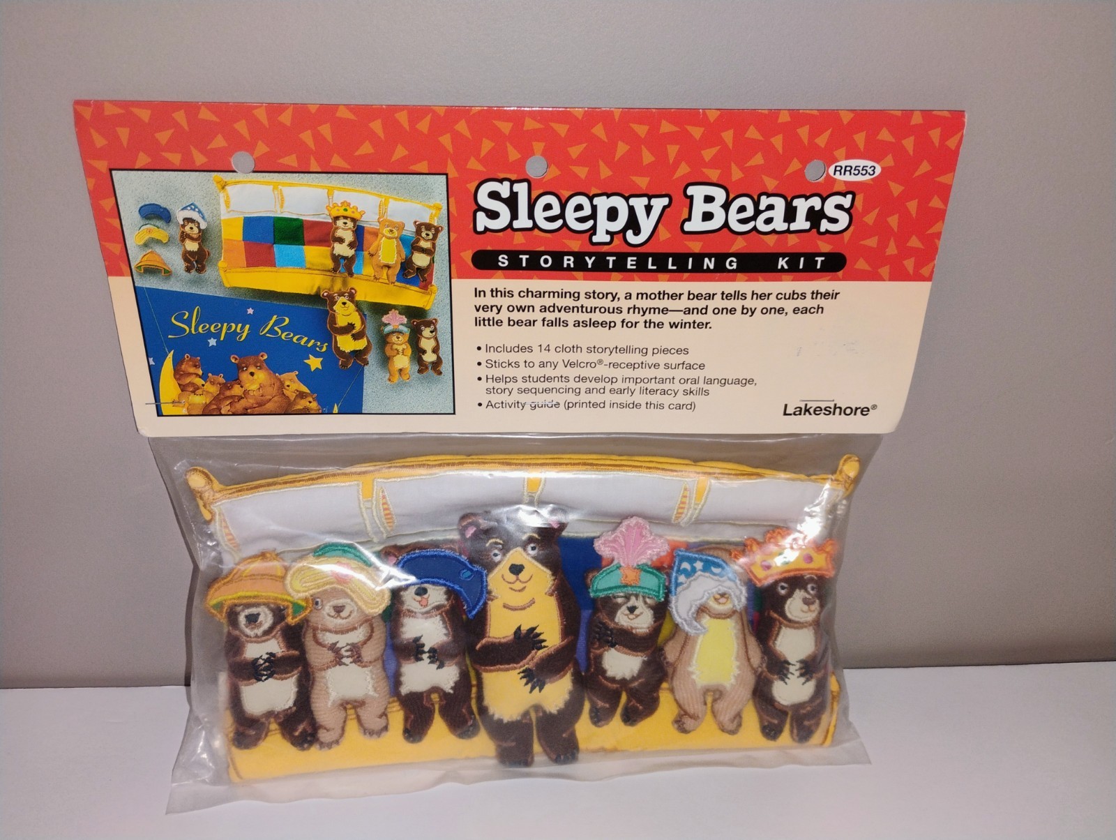Vintage Lakeshore Storytelling Kit Sleepy Bears 1999 Preschool Homeschool