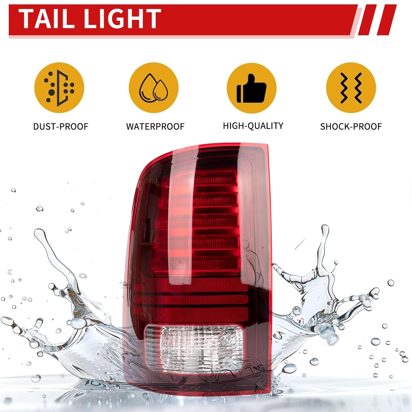 Tail Light Compatible With 2013-2018 Dodge Ram 1500 2500/2014-2018 Dodge Ram …