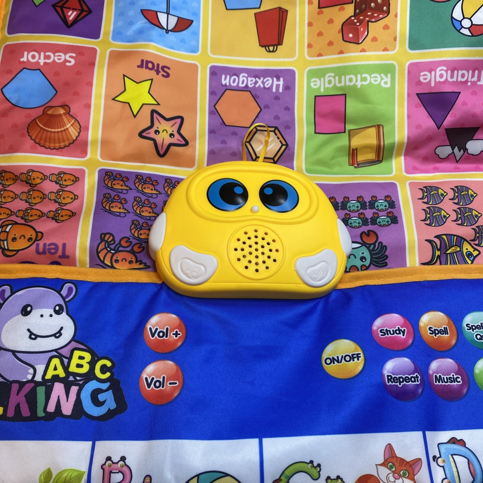 Electronic Alphabet Wall Chart, Talking ABC,123S,Music Poster,Kids Learning Toys