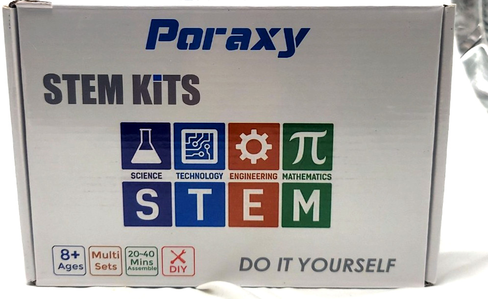 STEM Kits Poraxy Paddleboat, Electric Tank, Air Cannon, Solar Helicoptor & More