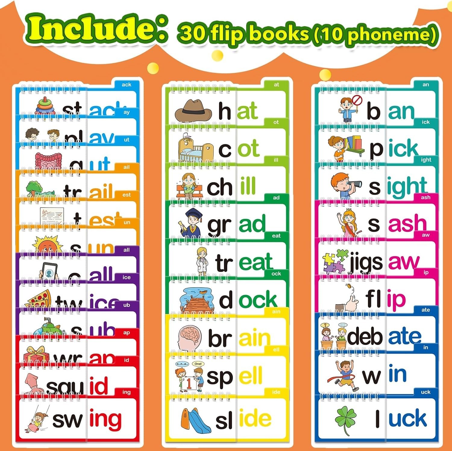 Letter Sounds Flash Cards Vocabulary Flashcards Learn Phonics Cards Reading Game