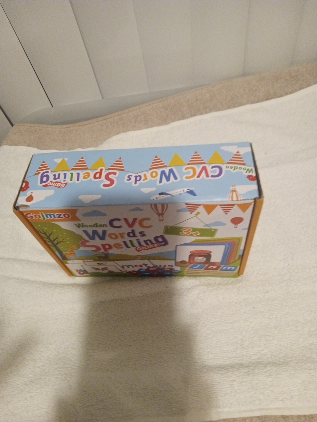Gojmzo Wooden CVC Words Spelling Game Pre Kindergarten and Kindergarten.