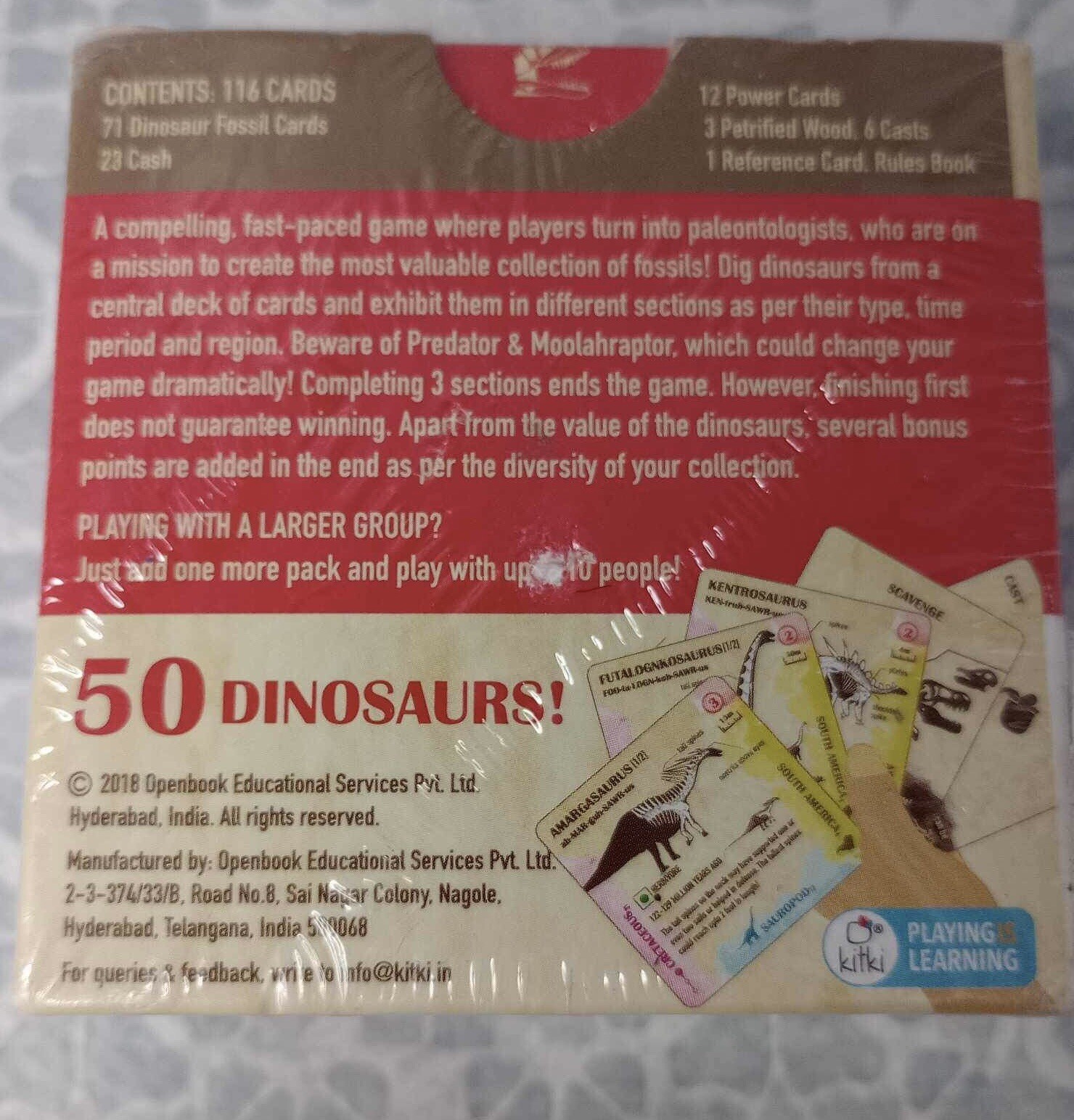 Fossil Wars Dinosaurs 2018 Kitki Playing & Learning Openbook Educational Service