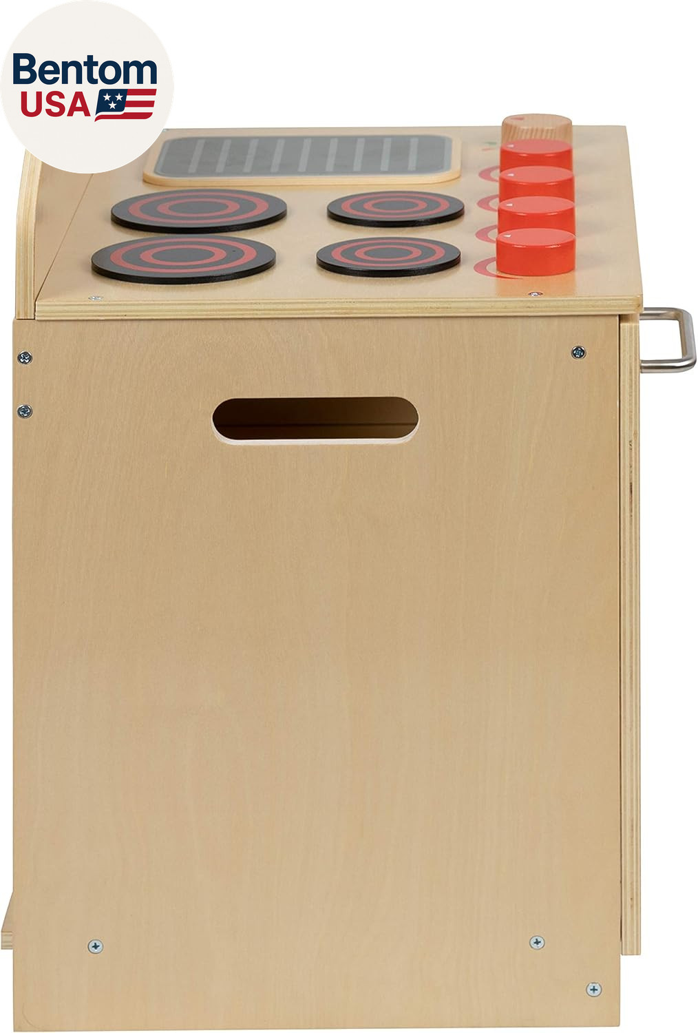 Children’S Wooden Kitchen Stove with Turnable Knobs for Commercial or Home Use