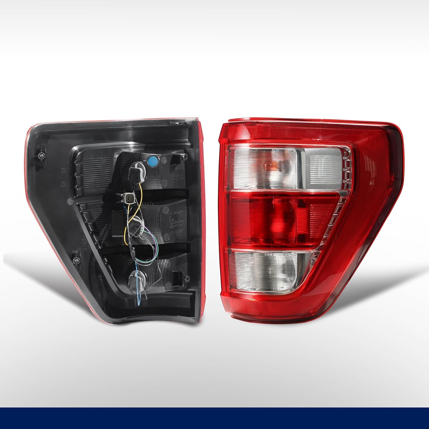 Tail Light Assembly Compatible with Ford F150 XL XLT 2021 2022 2023, F150 Haloge