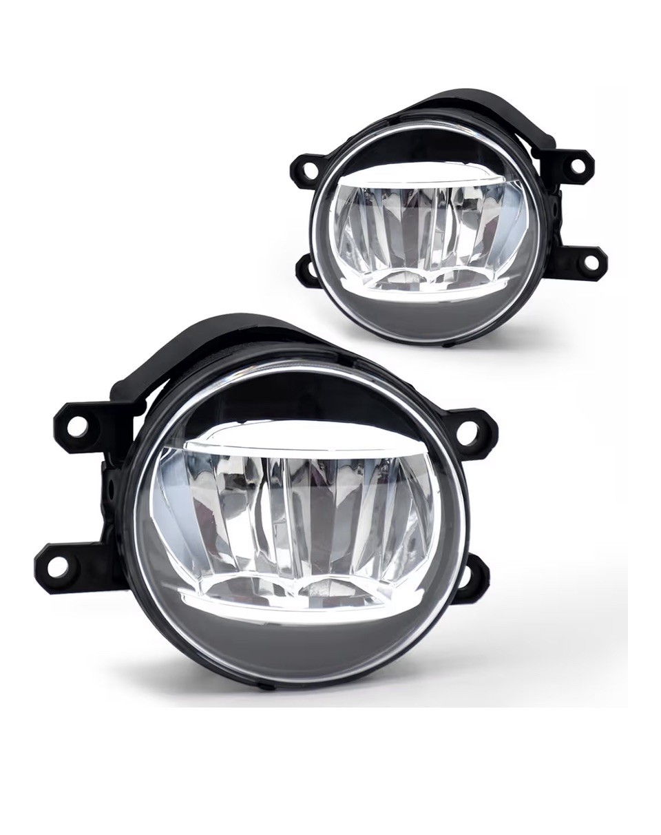 L+R LED Fog Light Assembly Compatible with 2006-13 Toyota Camry RAV4 Highlander