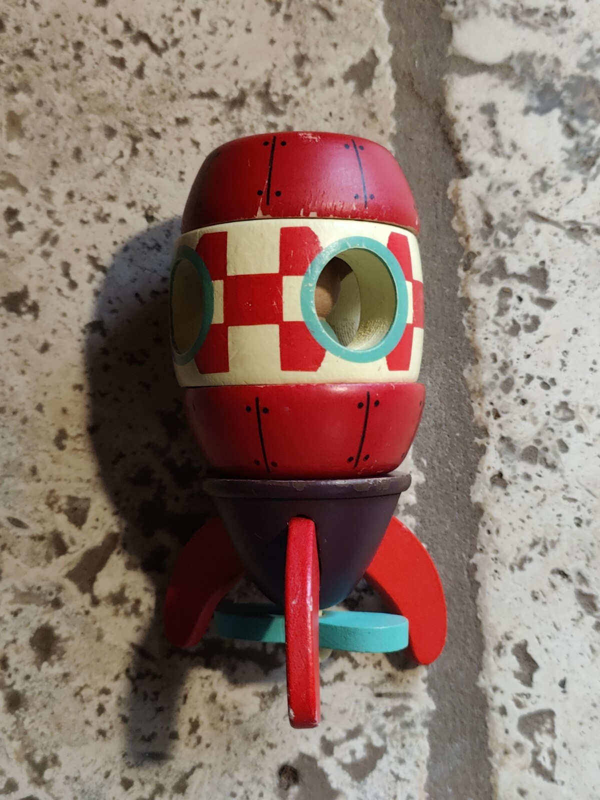 JANOD FRANCE CHILDRENS WOODEN MAGNETIC ROCKET SHIP Replacement Parts