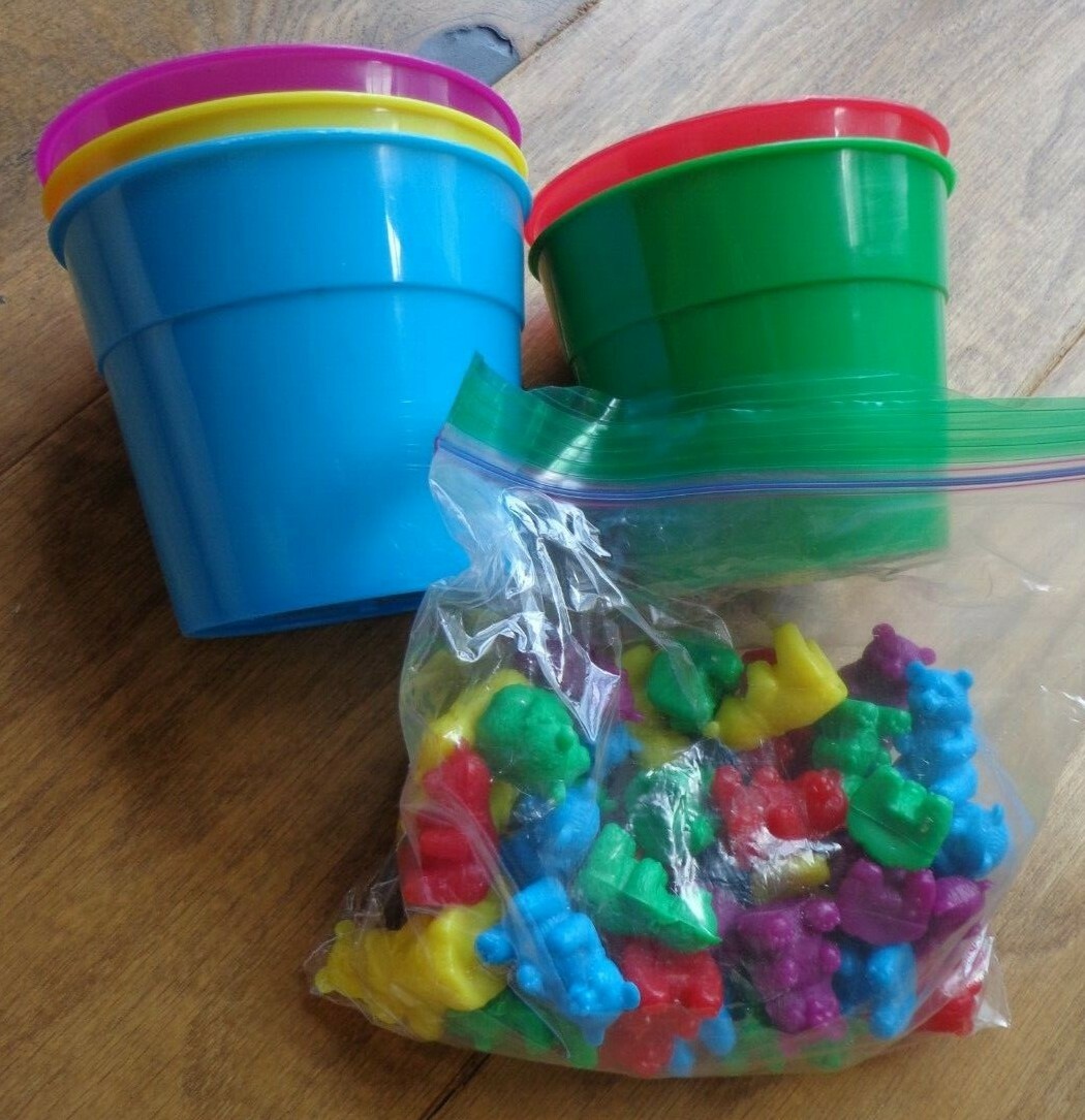 Educational Bear Manipulatives + Cups EUC Preschool & Grade School