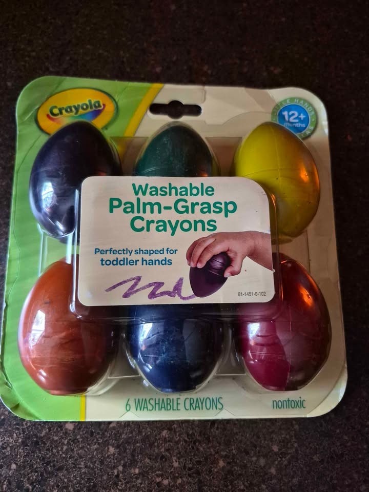 My First Crayola Washable Palm-Grasp Crayons for Infants Toddlers Kid Art