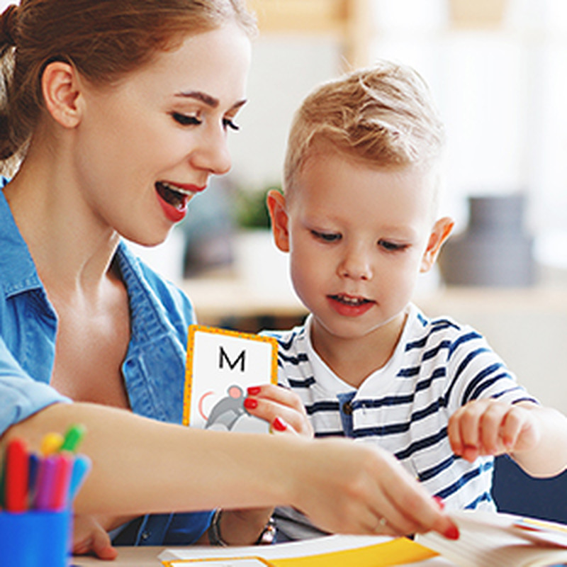 4-Pack Toddler Flash Cards – Alphabet Word Colors/Shapes Numbers Learning Age 4+